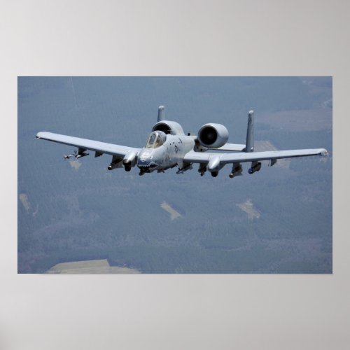 A_10 Thunderbolt II Aircraft Poster