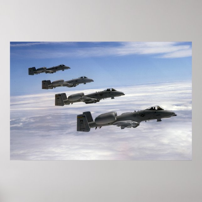 A-10 Thunderbolt II Aircraft Poster (Front)