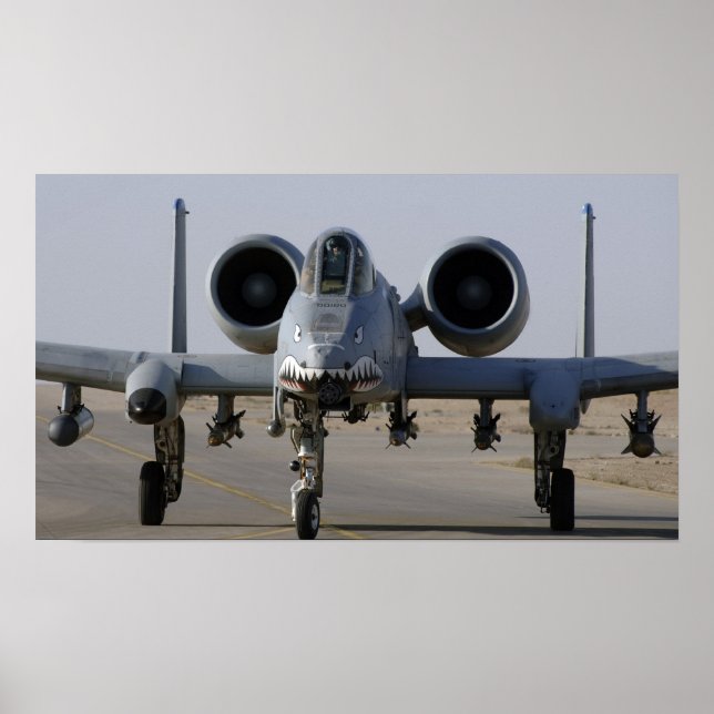 A-10 Thunderbolt II Aircraft Poster (Front)