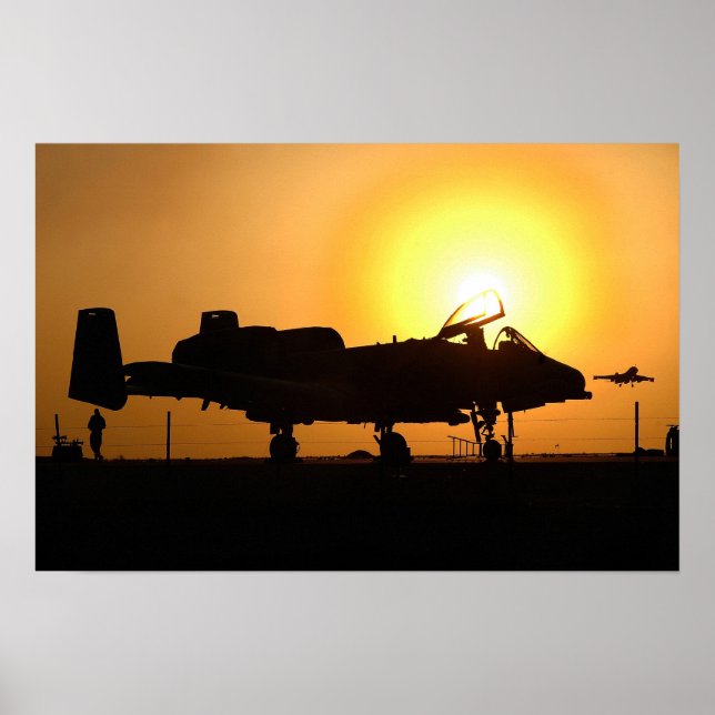 A-10 Thunderbolt II Aircraft Poster (Front)