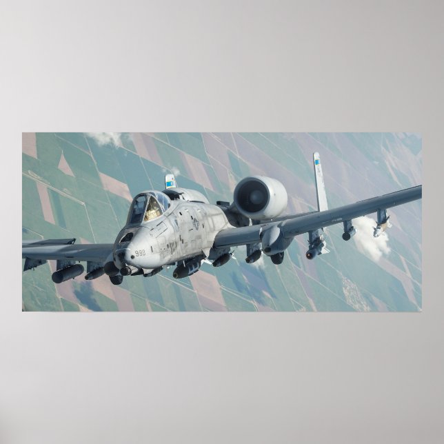 A-10 Thunderbolt II Aircraft Poster (Front)