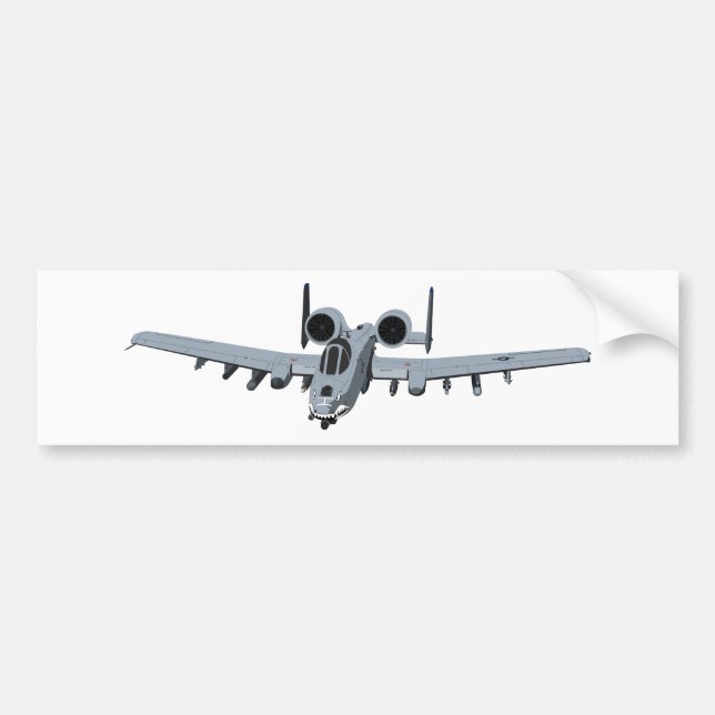 A-10 Thunderbolt II Bumper Sticker (Front)