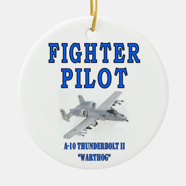 A-10 THUNDERBOLT II CERAMIC ORNAMENT (Front)