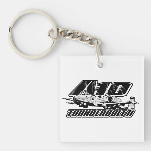 A-10 Thunderbolt II Keychain Acrylic Keychain (Front)