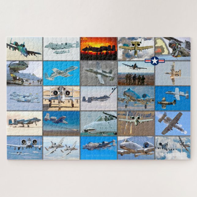 A-10 THUNDERBOLT II “MONTAGE” JIGSAW PUZZLE (Horizontal)