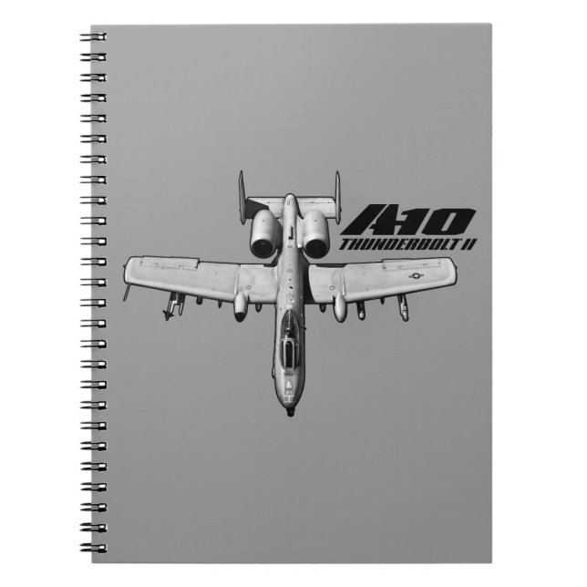 A-10 Thunderbolt II Notebook Spiral Photo Notebook (Front)