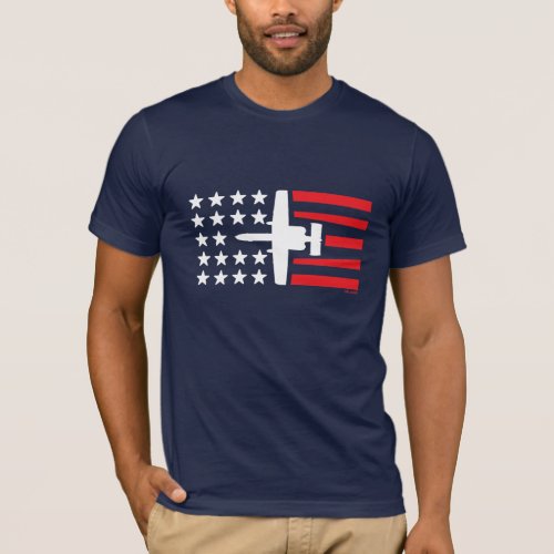 A_10 Warthog Attack Jet Stars and Stripes T_Shirt