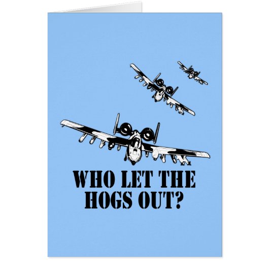 A-10 Warthog Cards (Front)