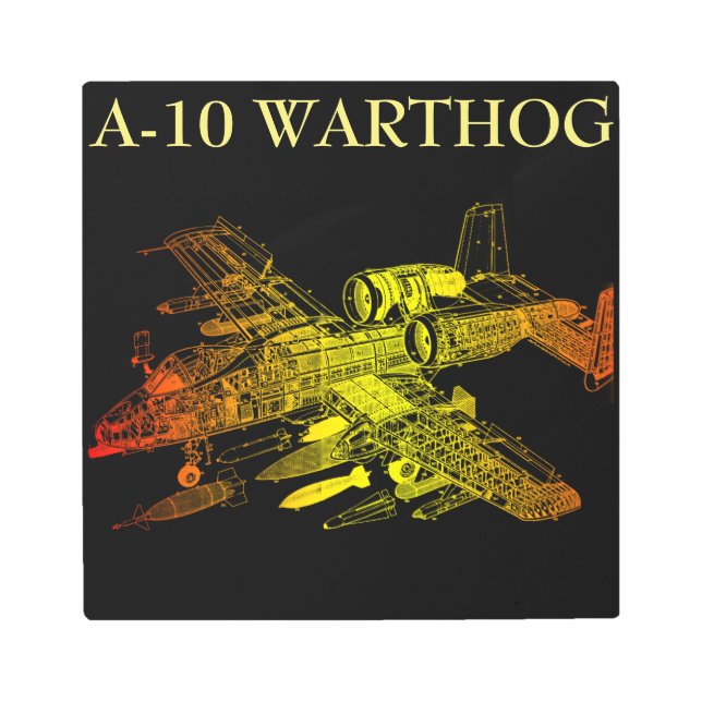 A-10 Warthog Metal Print (Front)