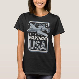 A 10 Warthog Thunderbolt Fighter Jet Attack Aircra T-Shirt