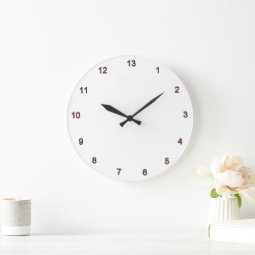 a 13 hour clock face | Zazzle