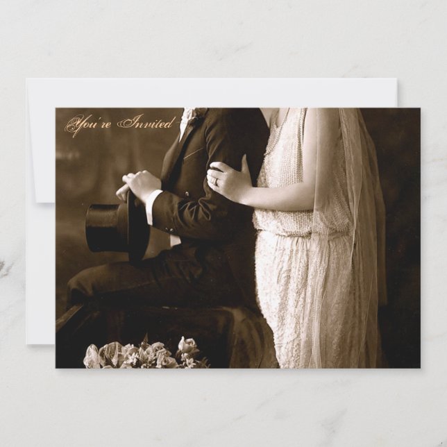 A 1920's Wedding Invitation (Front)