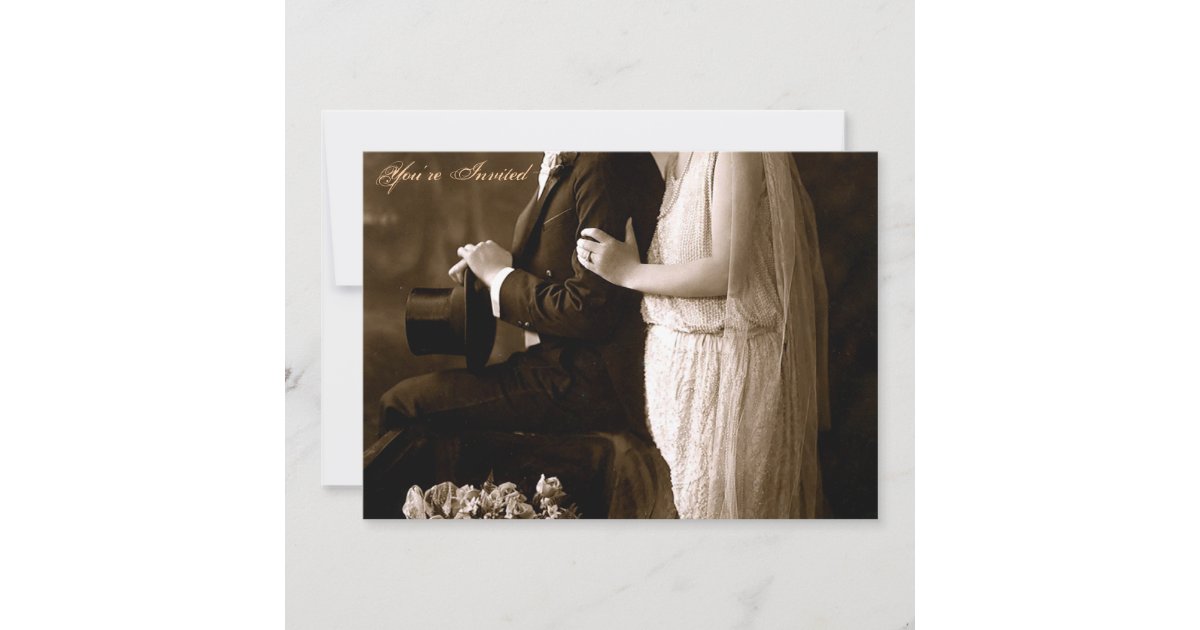 A 1920's Wedding Invitation | Zazzle