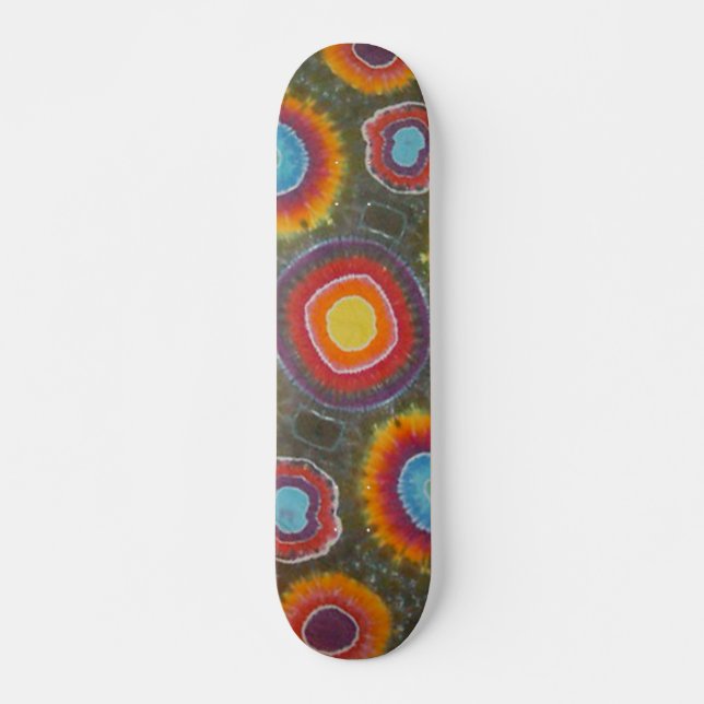 A 360 Tie Dye Skateboard Deck (Front)