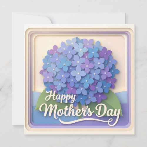 A 3D Papercut Mother's Day Card