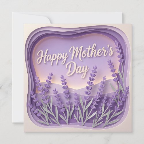 A 3D Papercut Mother's Day Card