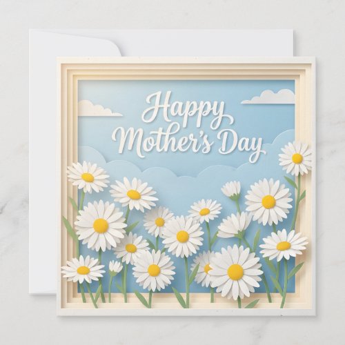 A 3D Papercut Mother's Day Card