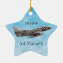 A-4 Skyhawk Ceramic Ornament