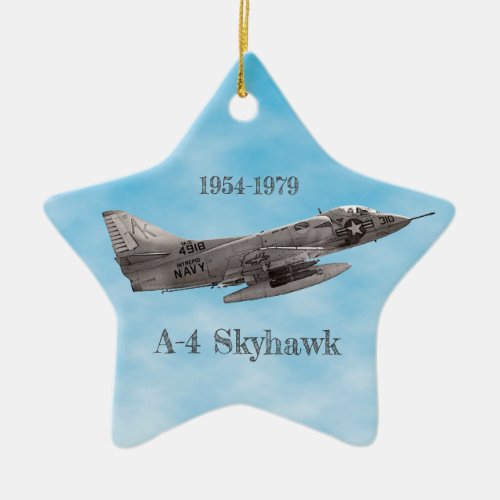 A_4 Skyhawk Ceramic Ornament