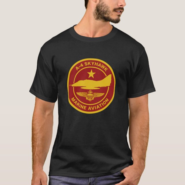 A-4 Skyhawk Marine Aviation T-Shirt (Front)