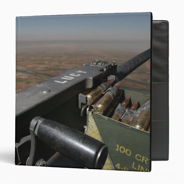 A 50 caliber machine gun binder (Front/Inside)