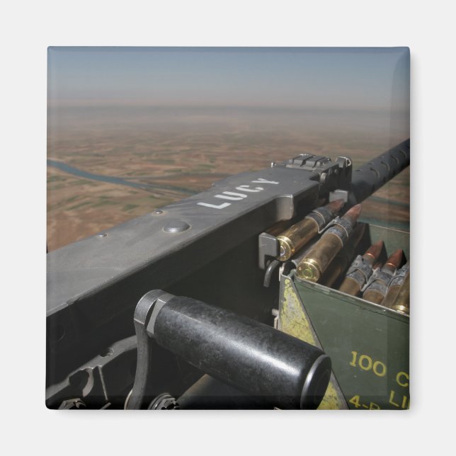 A 50 caliber machine gun magnet (Front)