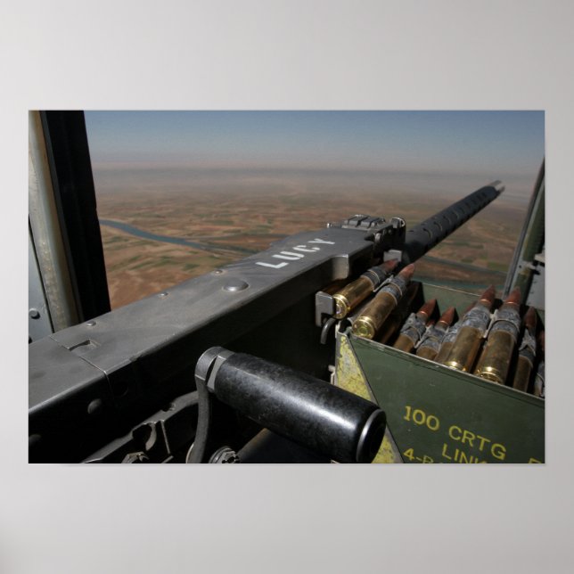 A 50 caliber machine gun poster (Front)
