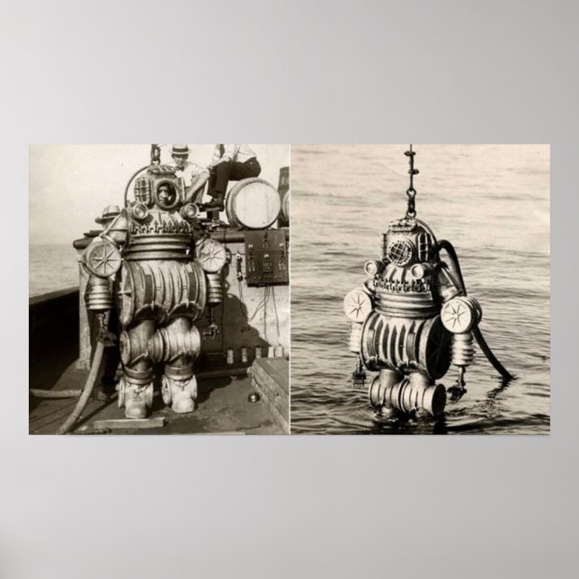 A 550 LB Diving Suit From The 1900's Poster (Front)