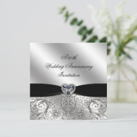 A 60th Diamond Wedding Anniversary Invite