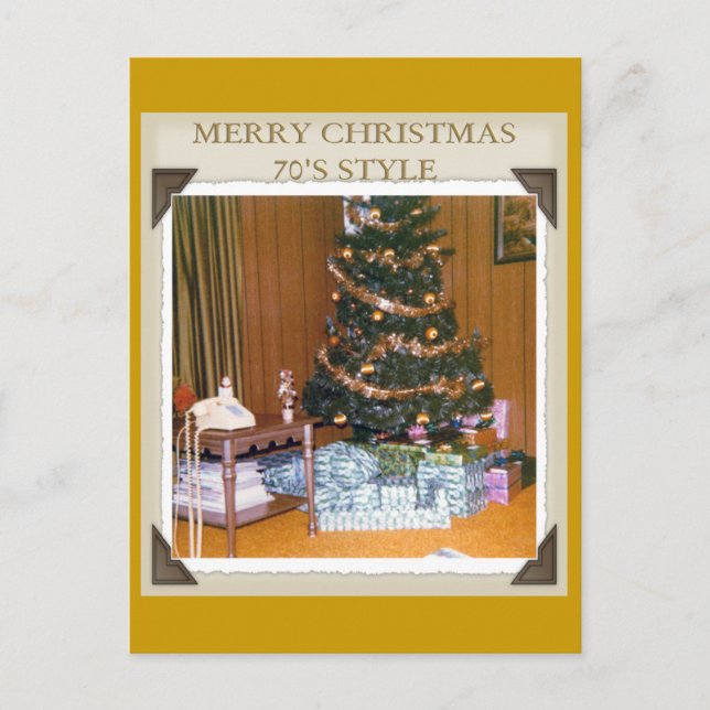 A 70S CHRISTMAS HOLIDAY POSTCARD (Front)