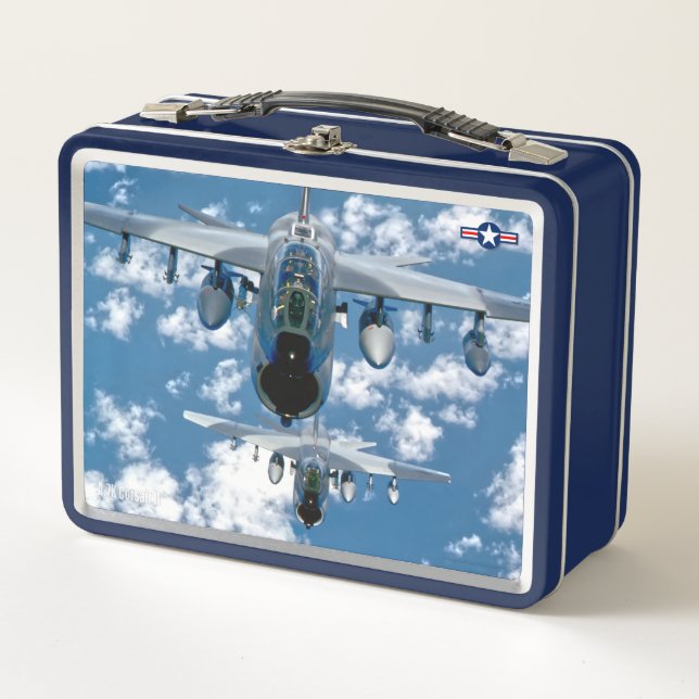A-7 CORSAIR II METAL LUNCH BOX (Front)