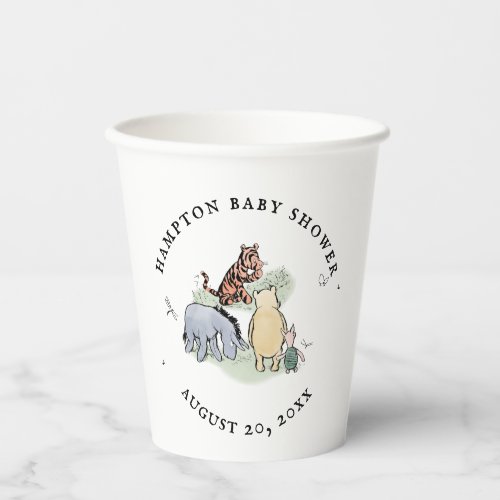 A A Milne Bear and Forest Friends Paper Cups