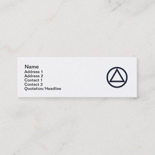 AA Symbol Business Card _ Slim