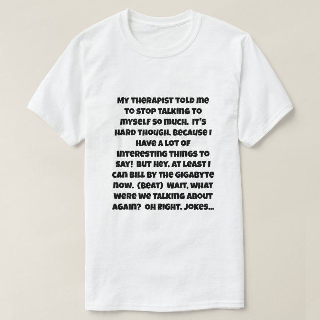 A AI joke about being crazy, mad and insane T-Shirt (Design Front)