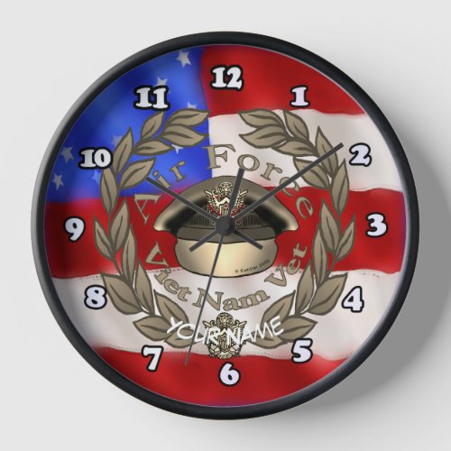 A Air Force Viet Nam Vet clock