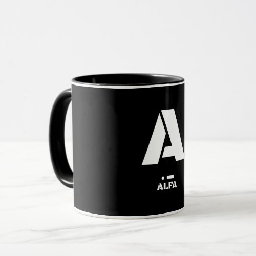 A Alfa NATO Phonetic Alphabet  Morse Code Mug