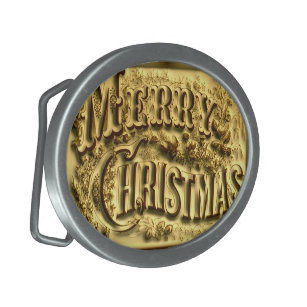 christmas belt buckle