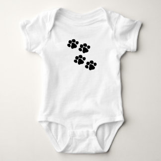 A Animal Paw Prints Baby Bodysuit