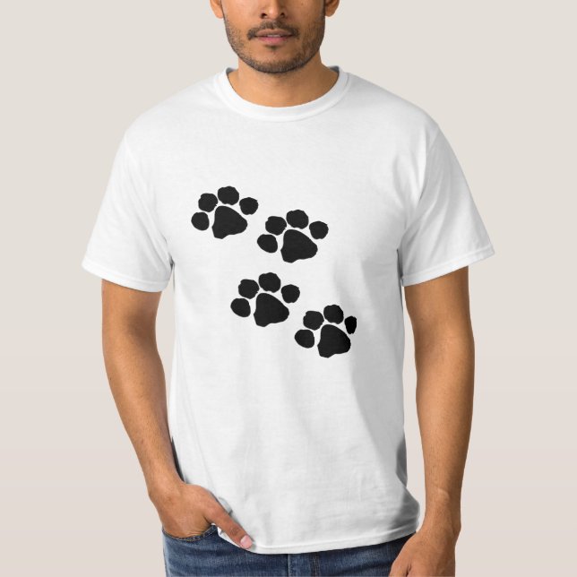 A Animal Paw Prints T-Shirt (Front)