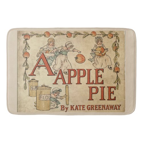 A Apple Pie vintage artwork Bath Mat