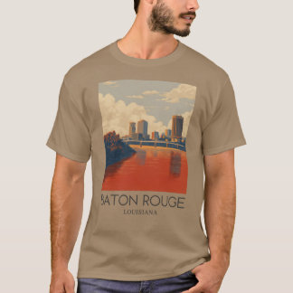 A Art Travel Print of Baton Rouge 1 T-Shirt
