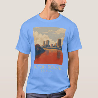 A Art Travel Print of Baton Rouge 2 T-Shirt