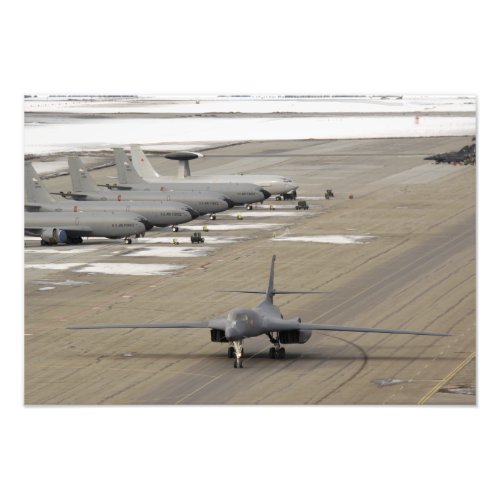 A B_1B Lancer arrives at Eielson Air Force Base Photo Print