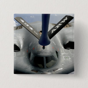 A B-2 Spirit aircraft getting in position Pinback Button