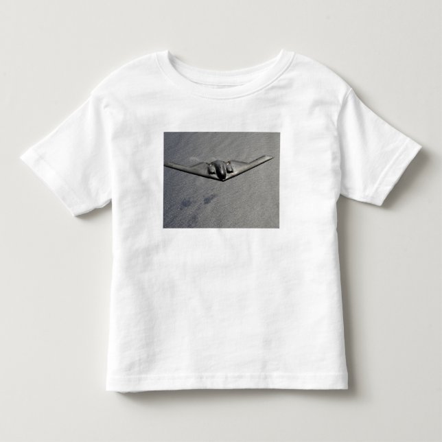 A B-2 Spirit flies over the Pacific Ocean Toddler T-shirt (Front)
