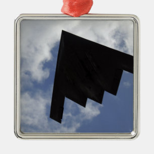 A B-2 Spirit in flight Metal Ornament