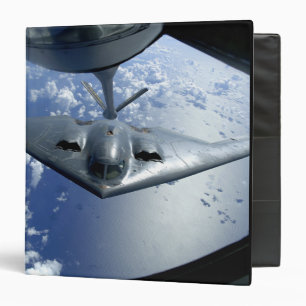 A B-2 Spirit moves into position for refueling 3 Ring Binder