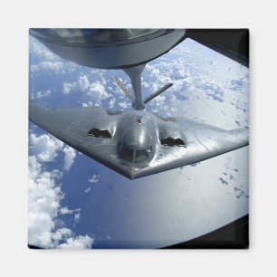 A B-2 Spirit moves into position for refueling Magnet