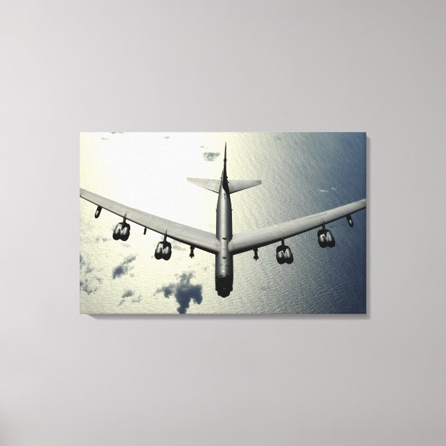 A B-52 Stratofortress in flight 2 Canvas Print (Front)