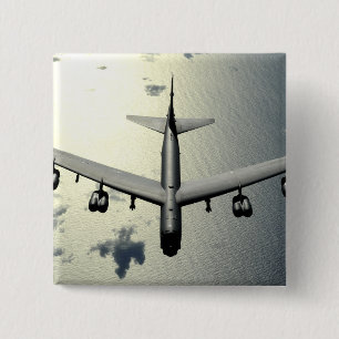 A B-52 Stratofortress in flight 2 Pinback Button